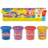Hasbro Play-Doh 4 tégelyes csillámos színes gyurmakészlet