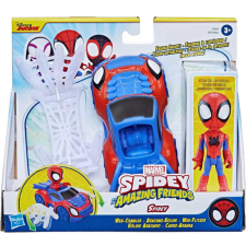Hasbro Pókember: Póki és csodálatos barátai - Pókember akciófigura járművel - Hasbro játékfigura