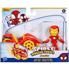 Hasbro Pókember: Póki és csodálatos barátai Vasember játékfigura autóval – Hasbro játékfigura