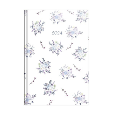  Határidőnapló TOPTIMER Joy J021 A/5 napi fehér lapos Csokrok 2024. határidőnapló