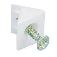 Hátfal tartó 14mm x 10mm x 10mm fehér bútor