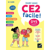 Hatier Mon CE2 facile ! Adapté aux enfants DYS ou en difficulté d'apprentissage   - Nouveau programme | Evelyne Barge,Marco Overzee,Thomas Tessier