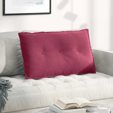  Hátpárna Bordó 80 x 50 cm Bársonyos szövet lakástextília