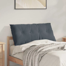  Hátpárna Sötétszürke 100 x 50 cm Bársonyos szövet lakástextília