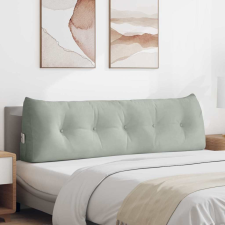  Hátpárna Világosszürke 160 x 24 x 50 cm Bársony lakástextília