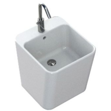 Hatria G-Full mosdótál 48x40 cm négyszögletes fehér YXG801 fürdőkellék