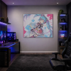  Hatsune Miku fejhallgatóval kacsintva vászonkép