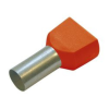 HAUPA Érvéghüvely szigetelt iker 2x 0.5mm2 8mm narancs Haupa - 273350