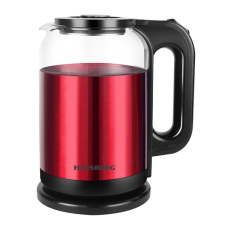 Hausberg Hausberg HB-3622RS 1800W 2L-es piros-fekete elektromos vízforraló vízforraló és teáskanna