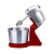 Hausberg HB-3551RS 250W tálas mixer réz motorral (piros-ezüst) (HB-3551RS)