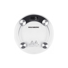 Hausberg HB-6000NG fekete üveg fürdőszobai mérleg mérleg