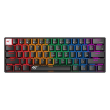 HAVIT KB903L angol gamer billentyűzet RGB fekete (KB903L) billentyűzet