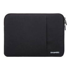 Haweel tok álló, textil (ütésálló belső réteg, cipzáras, univerzális, légáteresztő, 11" méret) FEKETE [Samsung Galaxy Tab S8 Plus LTE (SM-X806)] (5996457947638) - Tablet tok tablet tok