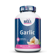 HAYA LABS Haya Labs – Odorless Garlic 500mg. / 120 Softgels vitamin és táplálékkiegészítő