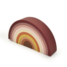 Hazelnut, 9 db Szilikon szivárvány Játék, Rózsaszín kreatív és készségfejlesztő
