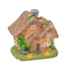  Házikó poly barna M4,8cm dekorációs kellék