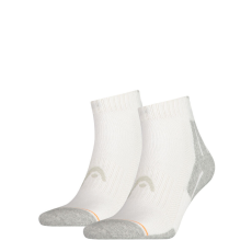 Head Head unisex sportzokni - légáteresztő félplüss talppal - rövid állású - 2 pár - fehér - 39-42