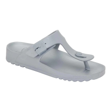 Health And Fashion Shoes Scholl Bahia Flip-Flop-Ezüst-Női strandpapucs 39 női papucs