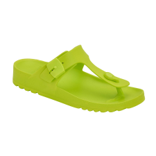 Health And Fashion Shoes Scholl Bahia Flip-Flop-Lime-Női strandpapucs 39 női papucs