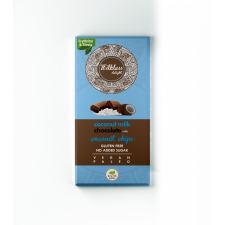 Health market milkless delight kókusztejes csokoládé kókuszchipsszel édesítőszerrel 80 g csokoládé és édesség