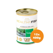 Healthy Meat pisztráng 97% monoproteines paté felnőtt kutyáknak 12x400g kutyaeledel