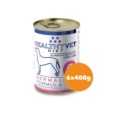 Healthy Vet Diet Dog Dermal - bőr támogatására felnőtt kutyáknak 6x400g kutyaeledel