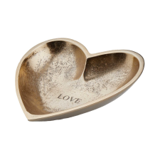 Heart dekor tál, "Love" 15 x 14 cm dekoráció