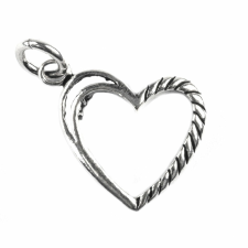  Heart Pendant Contour, 925 ezüst, 2,7 x 1,5 cm medál