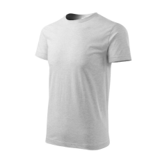  Heavy New póló unisex világosszürke melírozott L