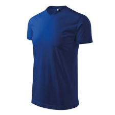 Heavy V-neck póló unisex királykék 3XL férfi póló