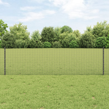  Hegesztett Drótfence 11 U-oszloppal Szürke 0.6x25 m Acél építőanyag