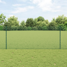 Hegesztett Drótkerítés 11 U Oszloppal Zöld 1x25 m Acél építőanyag