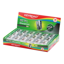 Hegyező 1 lyukú fém 36 db/display Keyroad Metal hegyező