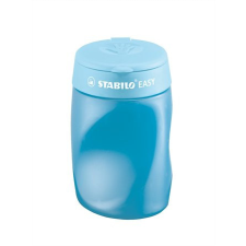 Hegyező, háromlyukú, tartályos, jobbkezes, STABILO &quot;Easy&quot;, kék hegyező