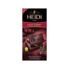 Heidi táblás csokoldádé dark sour cherry - 80g csokoládé és édesség