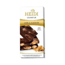 Heidi táblás étcsokoládé karamelizált mandula - 100g csokoládé és édesség