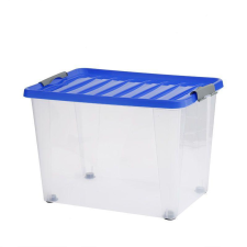  Heidrun Clipbox - Lite Átlátszó Tároló doboz  45L 52x36,5x34cm gurulós Clippes tetővel bútor