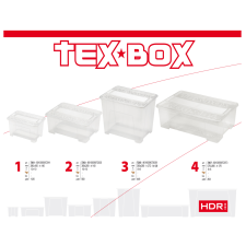 heidrun TEX BOX TÁROLÓDOBOZ, TETŐVEL 57X38X17CM papírárú, csomagoló és tárolóeszköz