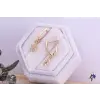  Héli goldfilled kisvirágos csüngős fülbevaló-18K