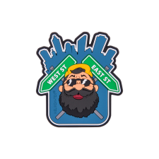 HELIKON-TEX Beardman URBAN Patch - PVC - Blue vadász és íjász felszerelés
