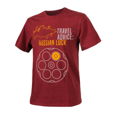 HELIKON-TEX Travel Advice: Russian Luck póló - Melange Red munkaruha
