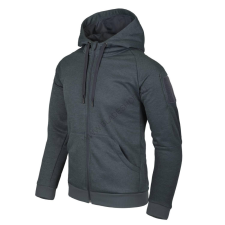 HELIKON-TEX Urban Tactical Hoodie FullZip - Black/Grey Melange munkaruha