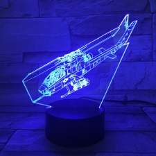  Helikopter 3D led lámpa világítás