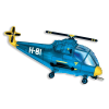 Helikopter Helicopter Blue, Helikopter fólia lufi 36 cm