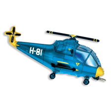 Helikopter Helicopter Blue, Helikopter fólia lufi 36 cm party kellék