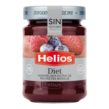 Helios erdei gyümölcsös extradzsem édesítőszerrel 280g diabetikus termék