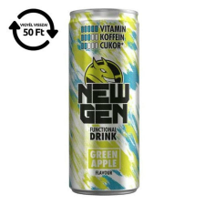 Hell Üdítőital szénsavas HELL Newgen Green apple 0,25L DRS üdítő, ásványviz, gyümölcslé