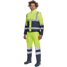 HELLIN HV mellény sárga/navy XL láthatósági ruházat