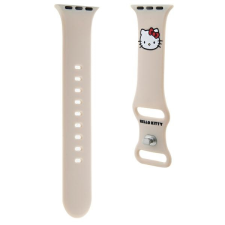 HELLO KITTY Apple Watch Okosóra szíj Szilikon 38 / 40 / 41mm - Bézs (HKAWMSCHBLE) okosóra kellék