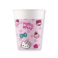 HELLO KITTY Fashion papír pohár 8 db-os 200 ml party kellék